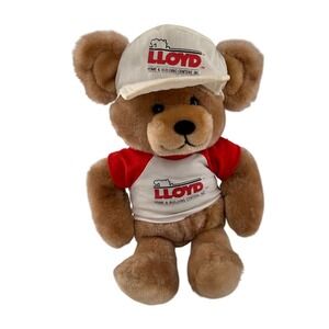 Vintage 1986 Trudy Sweetie Bear Plush Lloyd Home Building Center Hat Shirt USA c